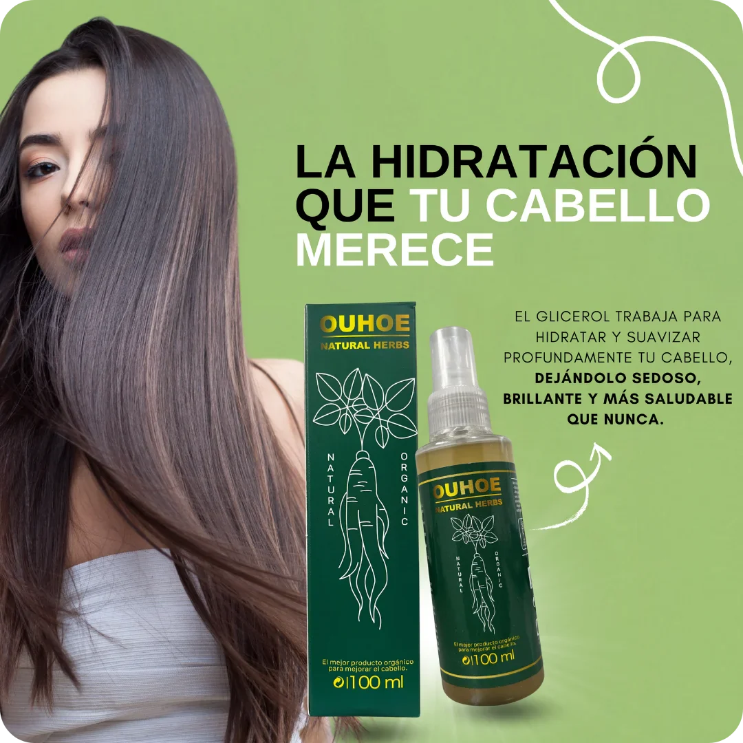 OUHOE™ | TÓNICO CAPILAR 100% NATURAL – FORTALECE, REGENERA Y NUTRE EL CABELLO DESDE LA RAIZ | OFERTA 2X1