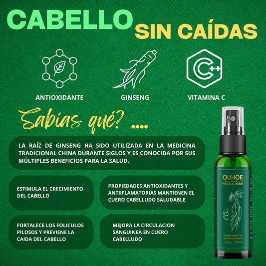 OUHOE™ | TÓNICO CAPILAR 100% NATURAL – FORTALECE, REGENERA Y NUTRE EL CABELLO DESDE LA RAIZ | OFERTA 2X1